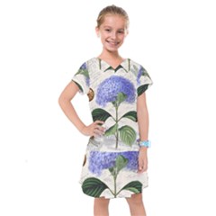 Vintage Shabby Chic Dragonflies Kids  Drop Waist Dress by BangZart