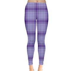 Purple Plaid Original Traditional Leggings 