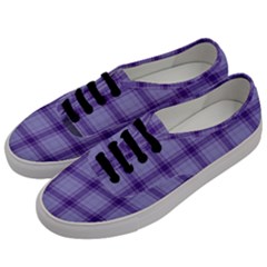 Purple Plaid Original Traditional Men s Classic Low Top Sneakers