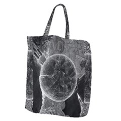 Space Universe Earth Rocket Giant Grocery Zipper Tote by BangZart
