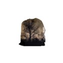 Tree Bushes Black Nature Landscape Drawstring Pouches (XS)  View1