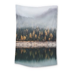 Trees Plants Nature Forests Lake Small Tapestry by BangZart