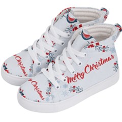 Merry Christmas Christmas Greeting Kid s Hi-top Skate Sneakers