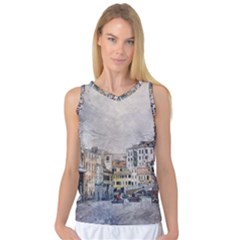 Venice Small Town Watercolor Women s Basketball Tank Top