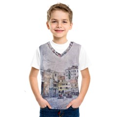 Venice Small Town Watercolor Kids  Sportswear by BangZart