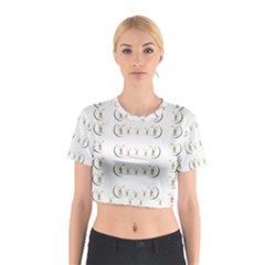 Angels Under The  Sun And Peace Doves Cotton Crop Top by pepitasart