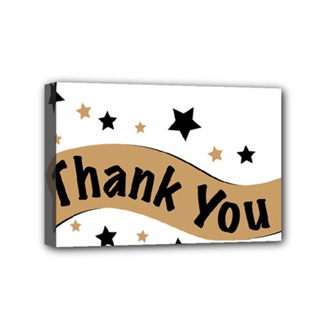 Thank You Lettering Thank You Ornament Banner Mini Canvas 6  X 4  by BangZart