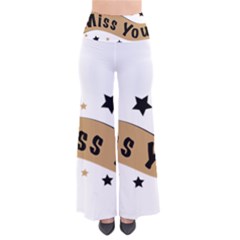 Lettering Miss You Banner Pants by BangZart