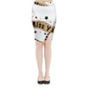 Lettering Miss You Banner Midi Wrap Pencil Skirt View1