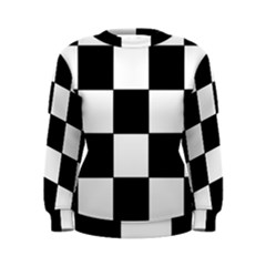 Grid Domino Bank And Black Women s Sweatshirt