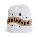 Einladung Lettering Invitation Banner Drawstring Pouches (XXL) View1