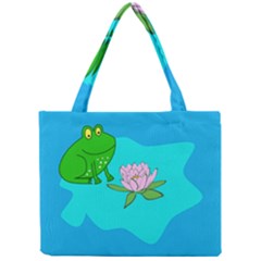 Frog Flower Lilypad Lily Pad Water Mini Tote Bag