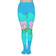 Frog Flower Lilypad Lily Pad Water Women s Tights
