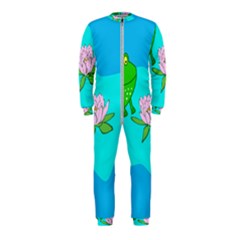 Frog Flower Lilypad Lily Pad Water Onepiece Jumpsuit (kids)