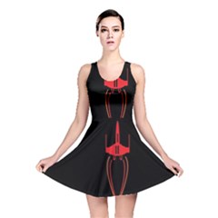 Ship Space Spaceship Reversible Skater Dress