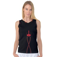 Ship Space Spaceship Women s Basketball Tank Top