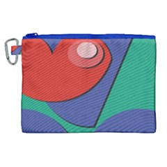 Clipart Portrait Illustration Canvas Cosmetic Bag (xl)