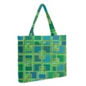 Green Abstract Geometric Medium Tote Bag View2