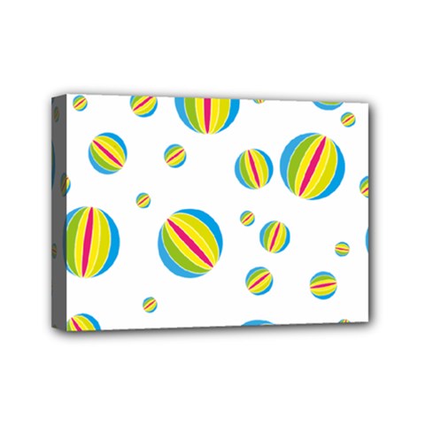Balloon Ball District Colorful Mini Canvas 7  X 5  by BangZart