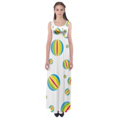 Balloon Ball District Colorful Empire Waist Maxi Dress