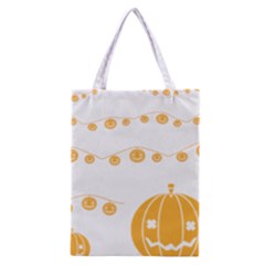 Pumpkin Halloween Deco Garland Classic Tote Bag by BangZart