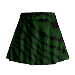 Pattern Dark Texture Background Mini Flare Skirt