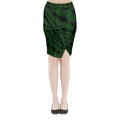 Pattern Dark Texture Background Midi Wrap Pencil Skirt