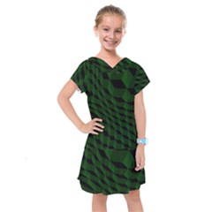 Pattern Dark Texture Background Kids  Drop Waist Dress