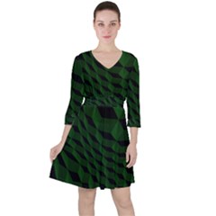 Pattern Dark Texture Background Ruffle Dress
