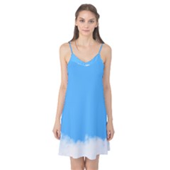 Sky Blue Blue Sky Clouds Day Camis Nightgown by BangZart