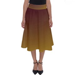 Course Colorful Pattern Abstract Perfect Length Midi Skirt
