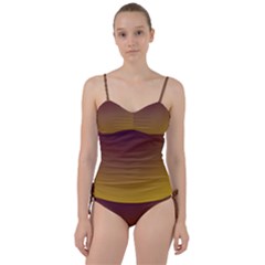Course Colorful Pattern Abstract Sweetheart Tankini Set