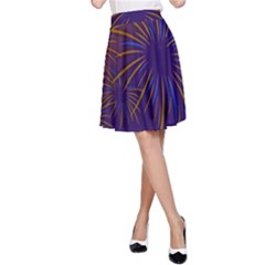 Sylvester New Year S Day Year Party A-line Skirt by BangZart