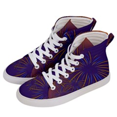 Sylvester New Year S Day Year Party Men s Hi-top Skate Sneakers by BangZart