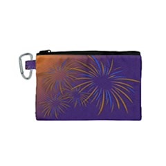 Sylvester New Year S Day Year Party Canvas Cosmetic Bag (small)