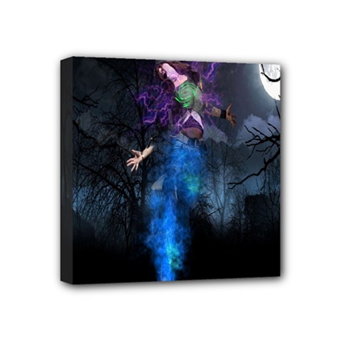 Magical Fantasy Wild Darkness Mist Mini Canvas 4  X 4  by BangZart