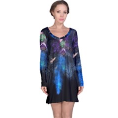 Magical Fantasy Wild Darkness Mist Long Sleeve Nightdress