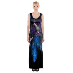 Magical Fantasy Wild Darkness Mist Maxi Thigh Split Dress