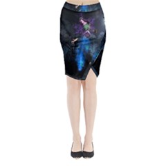 Magical Fantasy Wild Darkness Mist Midi Wrap Pencil Skirt