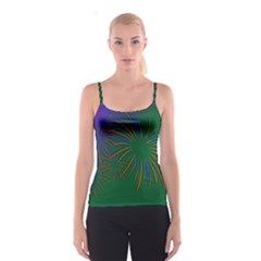 Sylvester New Year S Day Year Party Spaghetti Strap Top by BangZart