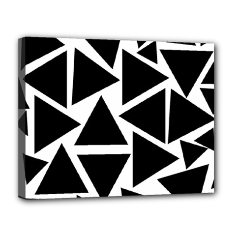 Template Black Triangle Canvas 14  X 11  by BangZart