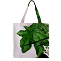 Plant Berry Leaves Green Flower Zipper Grocery Tote Bag View1