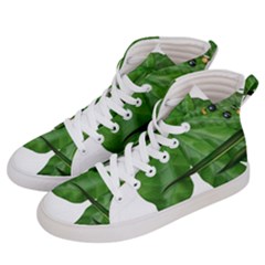 Plant Berry Leaves Green Flower Men s Hi-top Skate Sneakers by BangZart