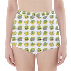 St Patrick S Day Background Symbols High-waisted Bikini Bottoms