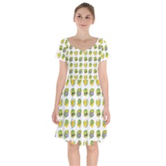 St Patrick S Day Background Symbols Short Sleeve Bardot Dress by BangZart