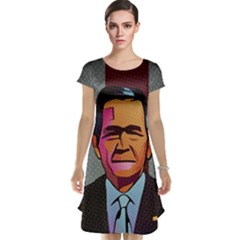 George W Bush Pop Art President Usa Cap Sleeve Nightdress