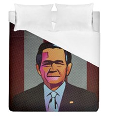 George W Bush Pop Art President Usa Duvet Cover (queen Size) by BangZart