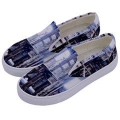 House Old Shed Decay Manufacture Kids  Canvas Slip Ons by BangZart