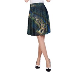 Commercial Street Night View A-line Skirt