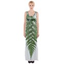 Boating Nature Green Autumn Maxi Thigh Split Dress View1